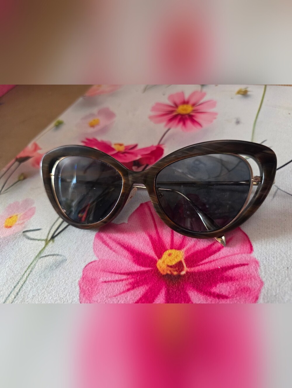 Alexander McQueen Women’s Brown Gradient Cat-Eye Sunglasses